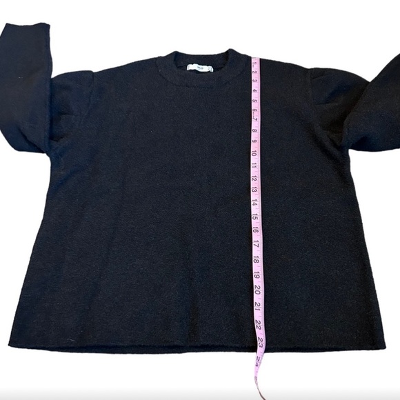 MNG black puff shoulder sweater - Picture 7 of 11